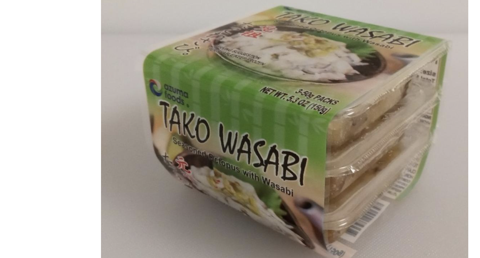 Wasabi octopus recalled because of undeclared allergen