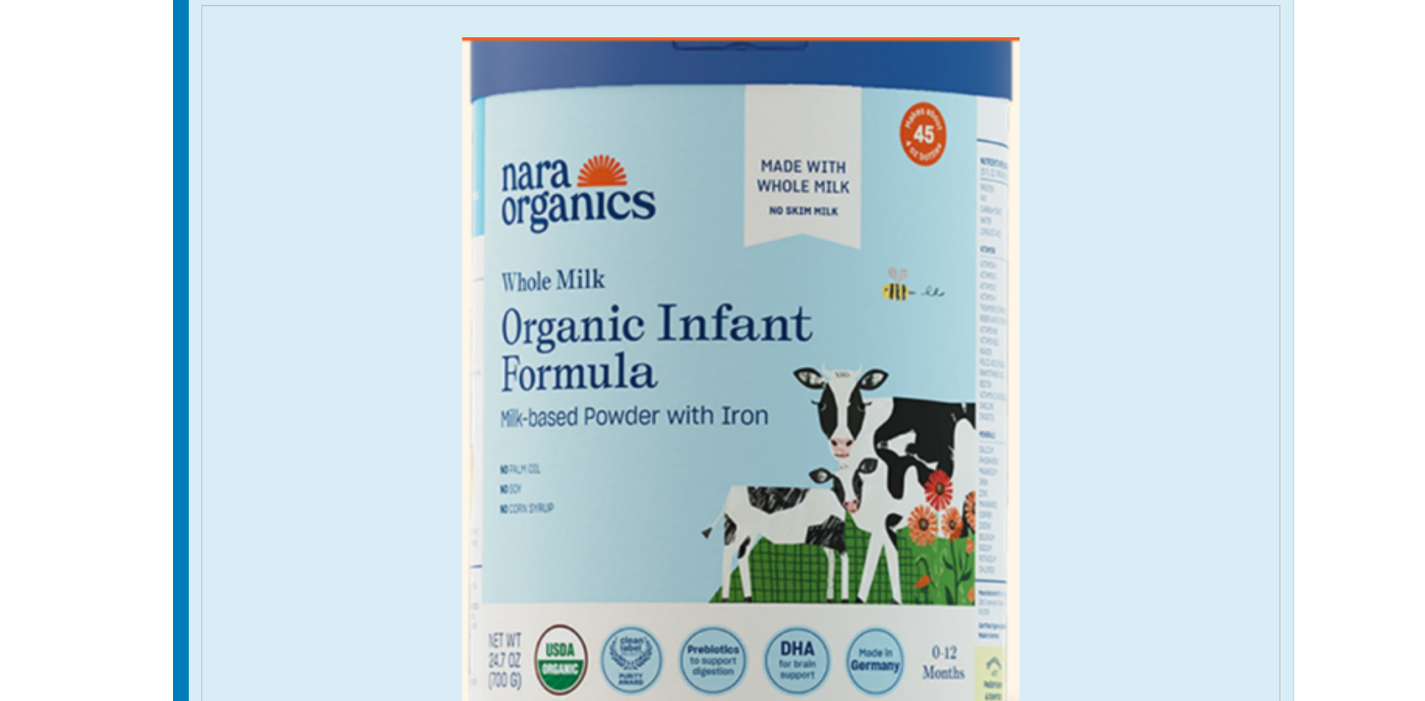 New infant botulism outbreak linked to imported organic powdered formula