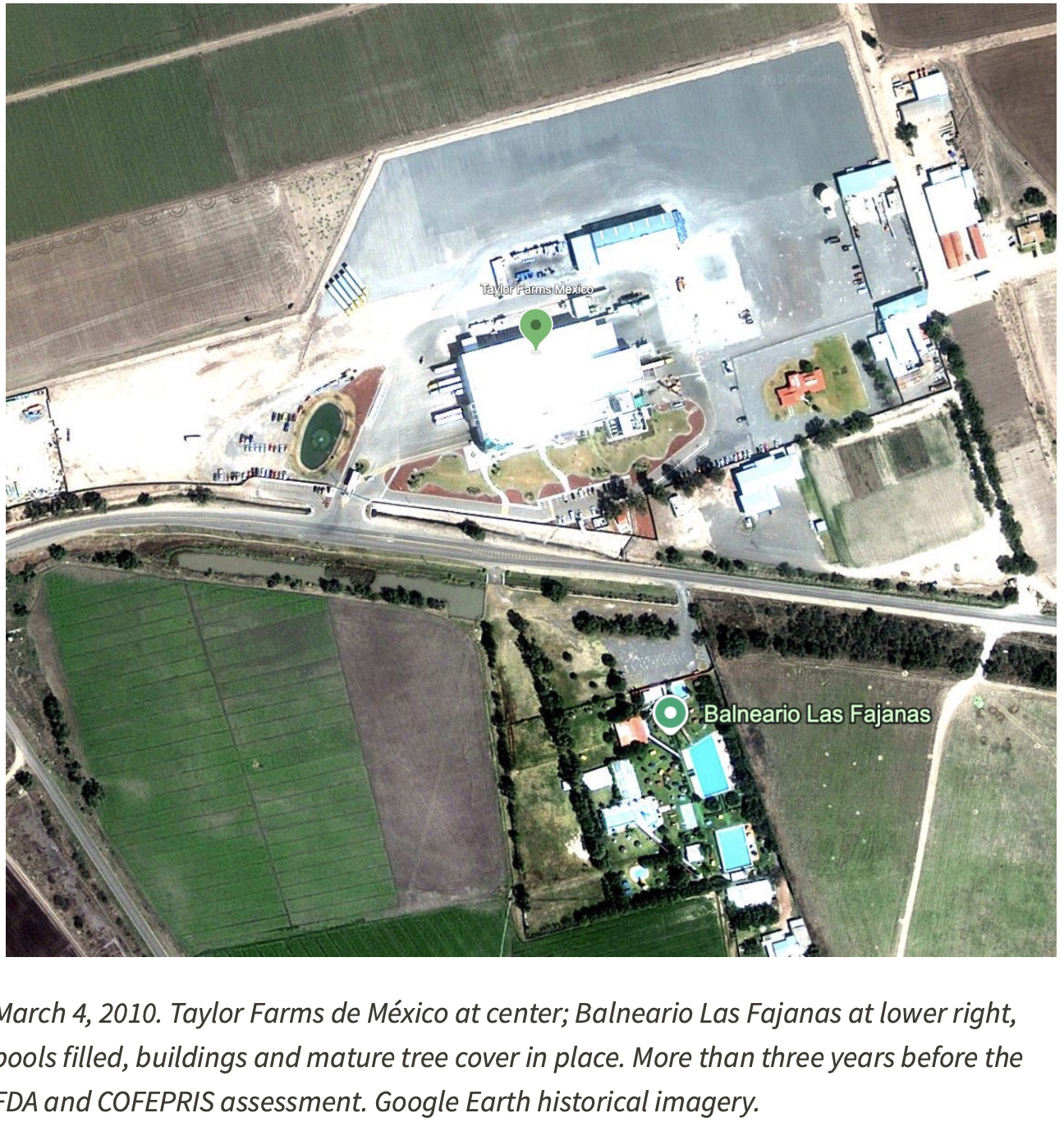 Publisher's Platform: Does a public swimming complex adjacent to Taylor Farms lettuce operation pose a Cyclospora threat? Probably.
