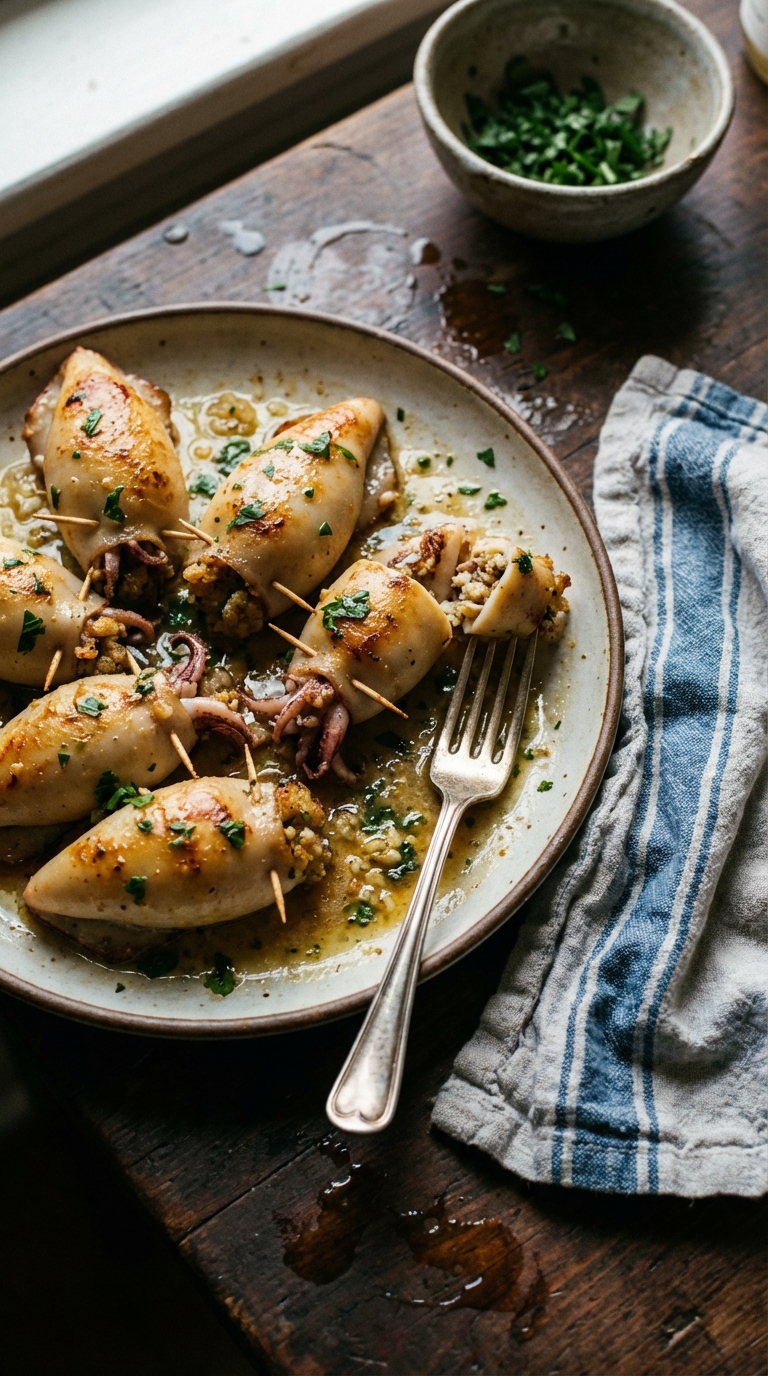 Calamari Ripieni – Italian Stuffed Calamari