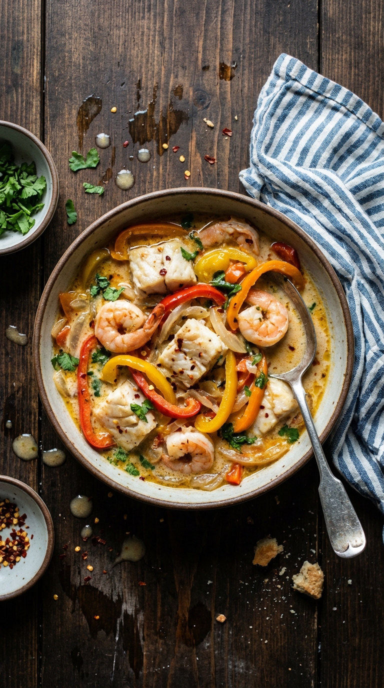 Creamy Seafood Stew With Coconut Milk