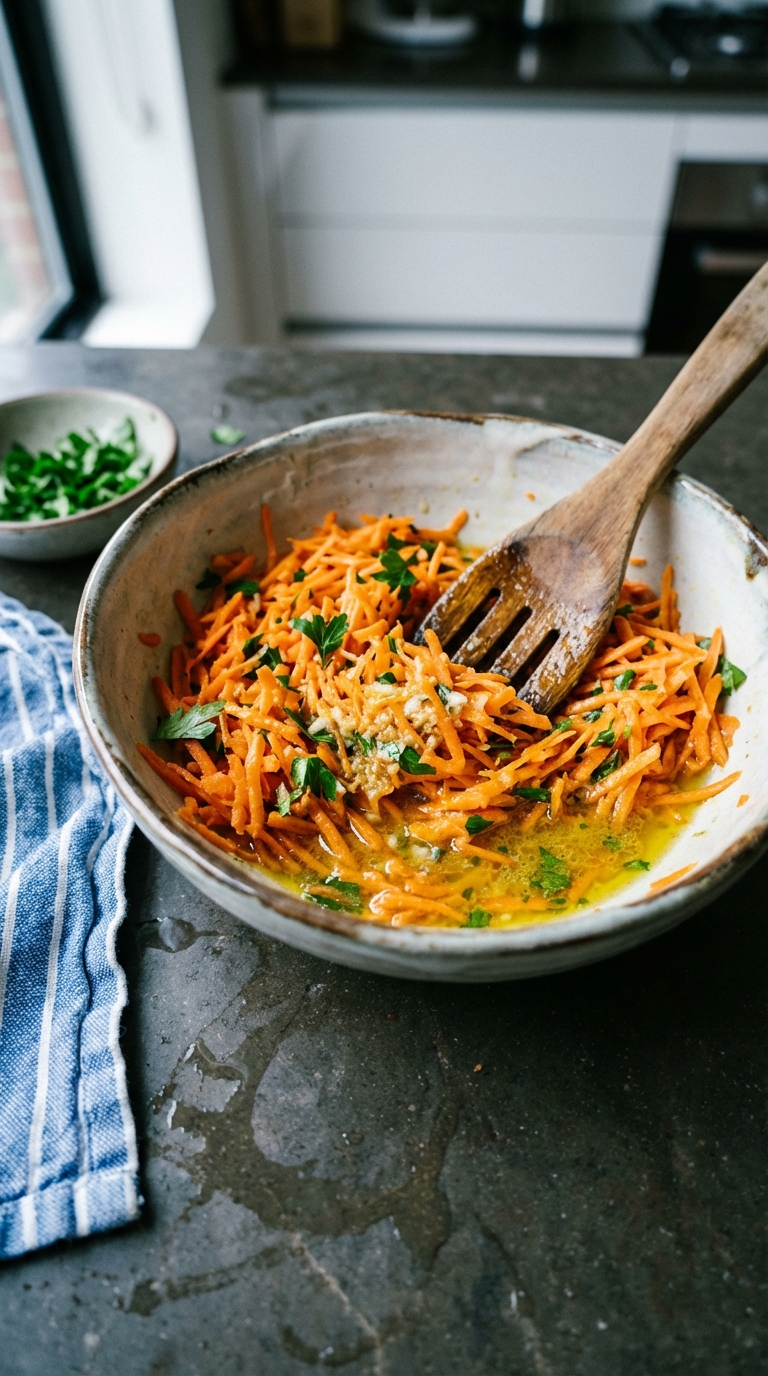 French Carrot Salad with Lemon Dijon Dressing