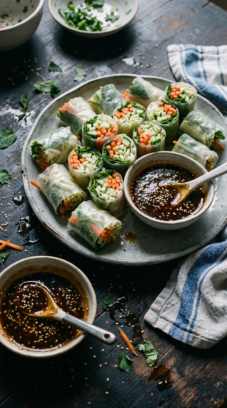 Gluten Free Spring Rolls with Tamarind Dip from the Chef at Anantara Layan