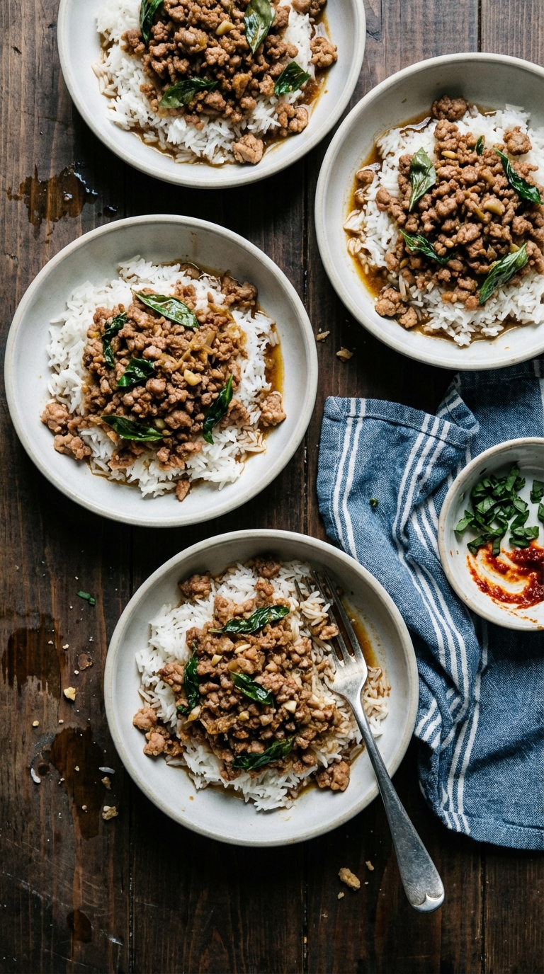 Meal Prep Recipe: Thai Larb Rice Bowls