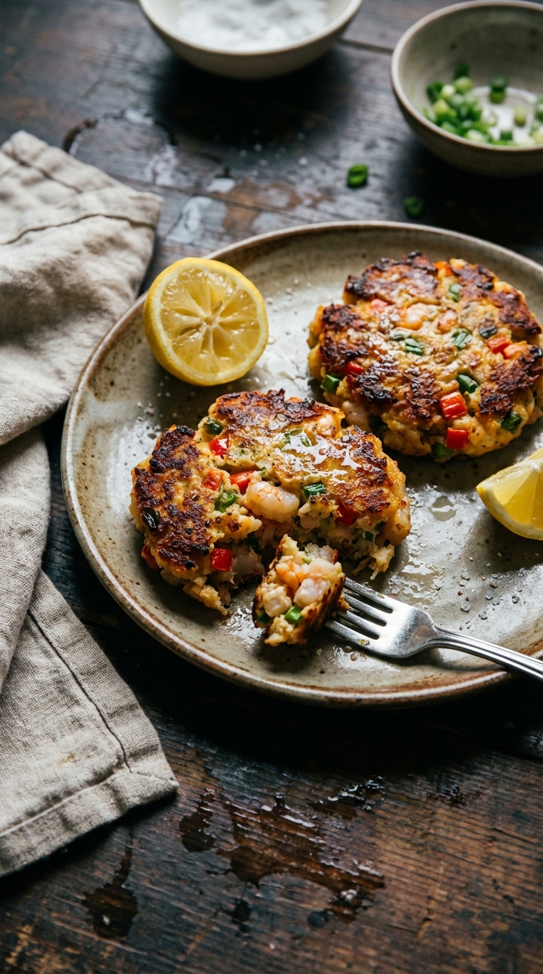Oregon Bay Shrimp Cakes