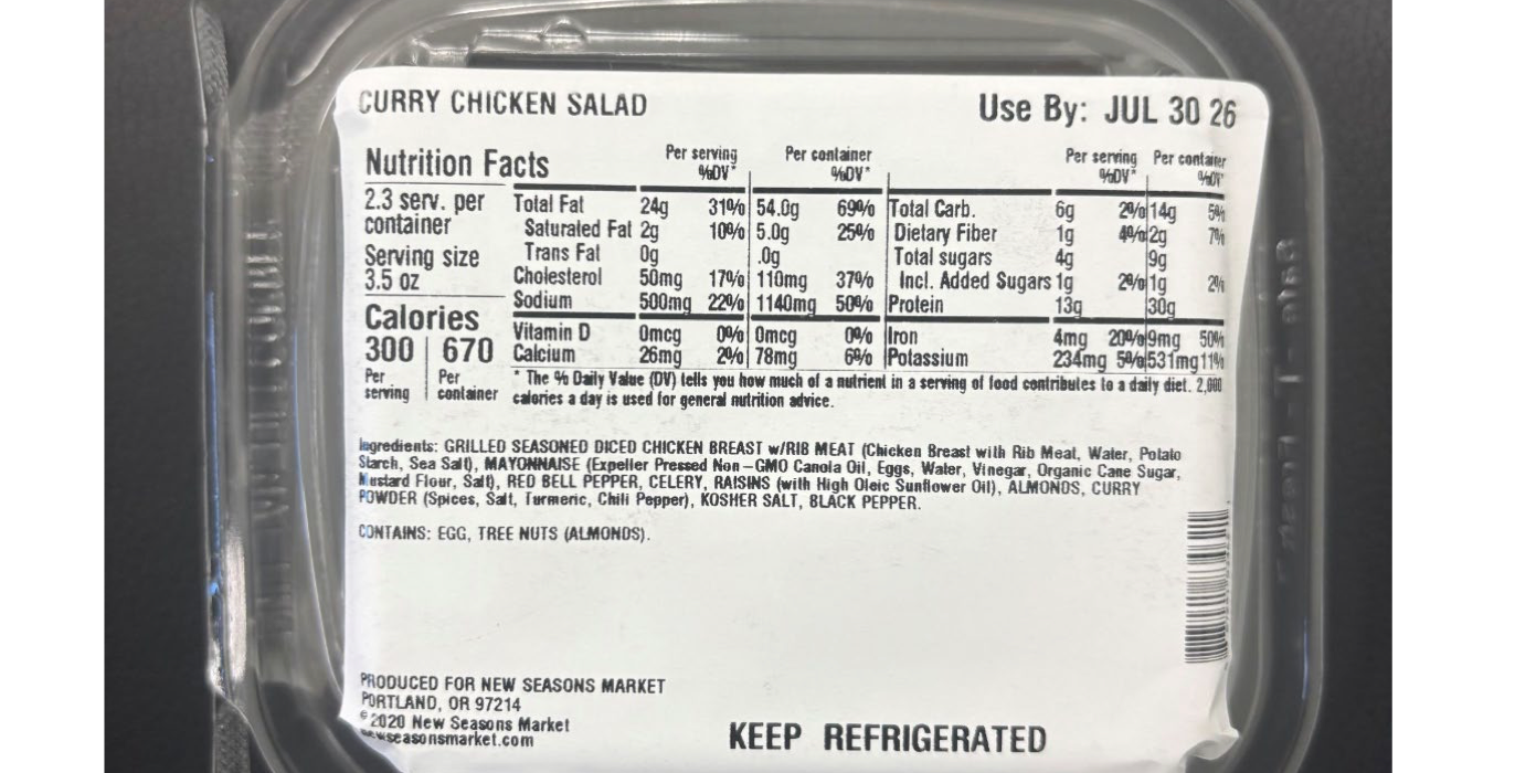 Warning issued for chicken salad because of contamination with Listeria