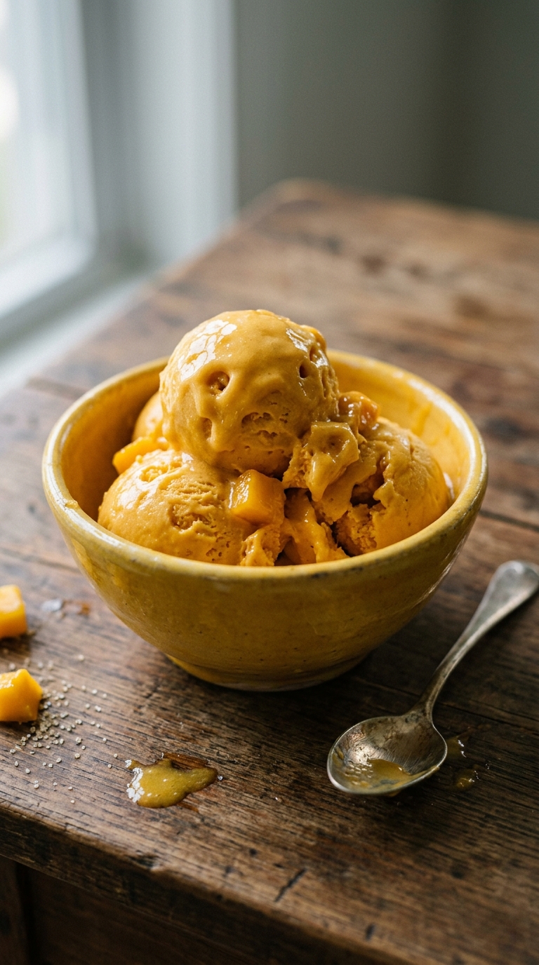 Refreshing Mango Ice Cream