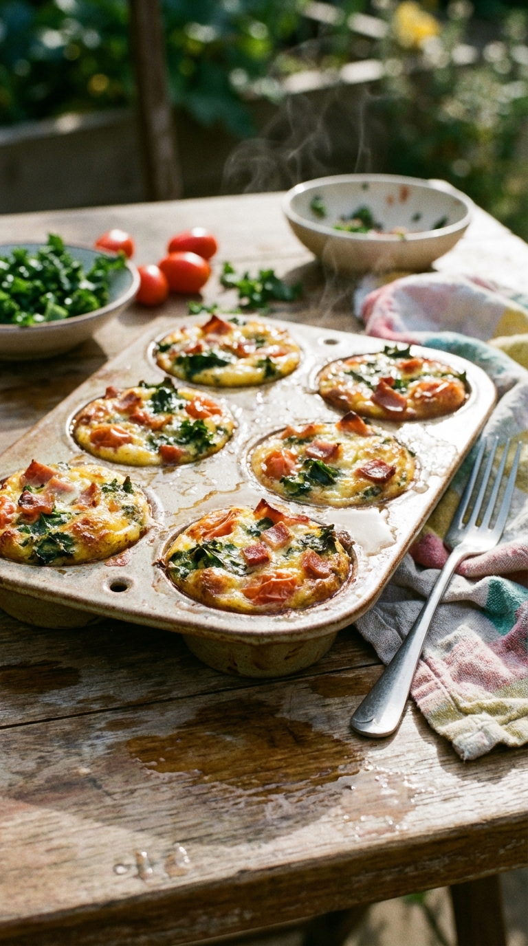 Tomato and Prosciutto Quiche Cups