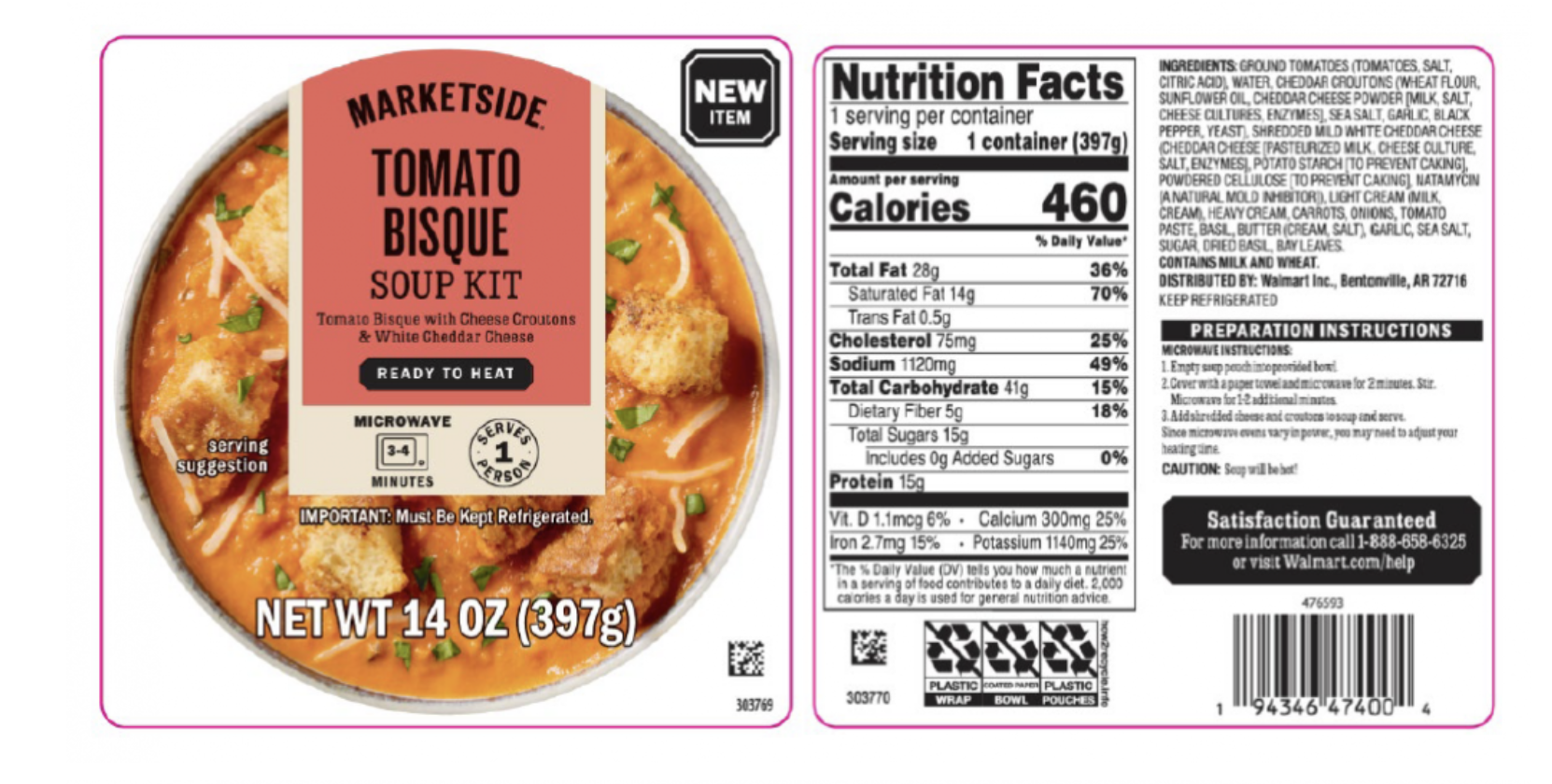 Walmart Marketside tomato soup mix recalled because of Listeria