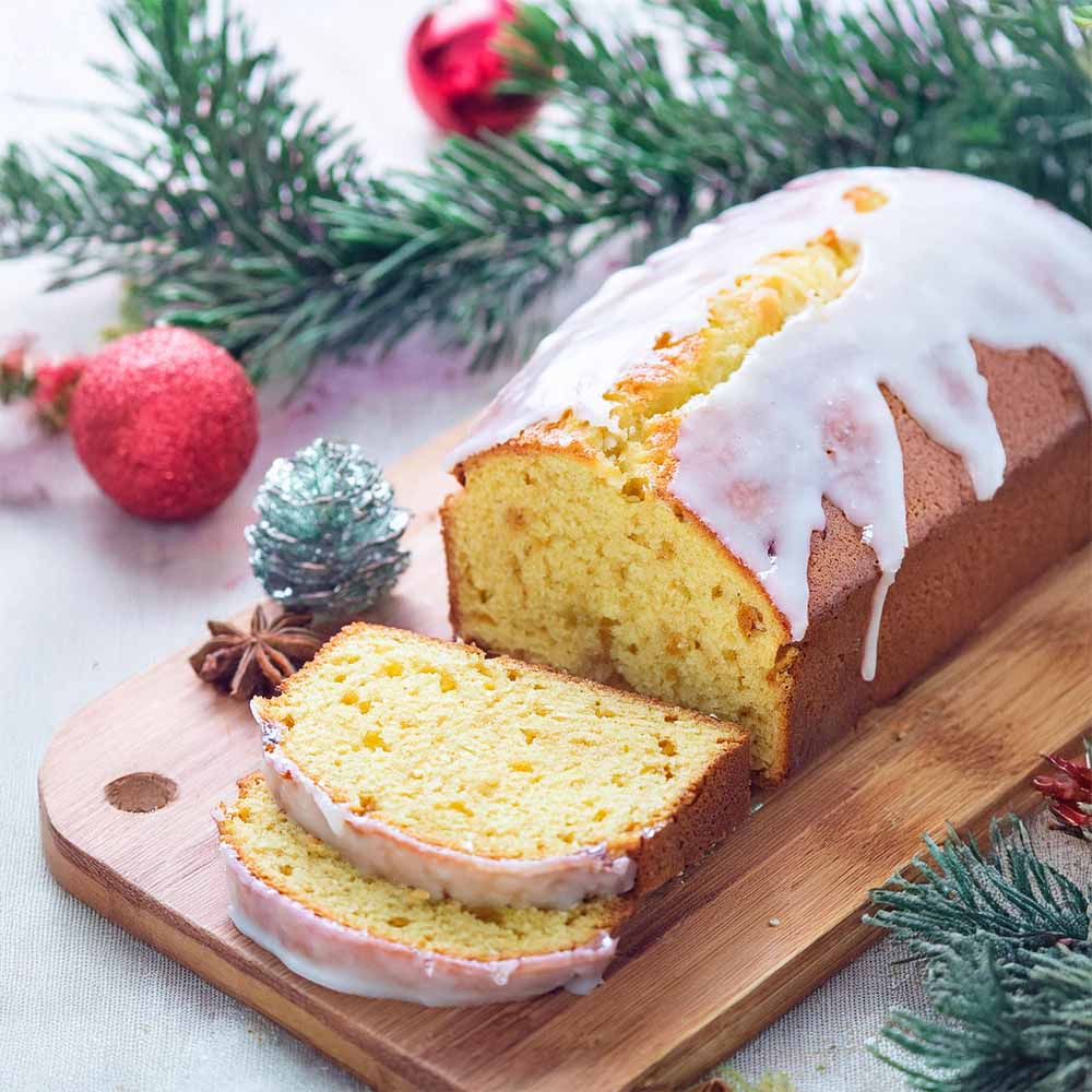Rum Glazed Eggnog Bread