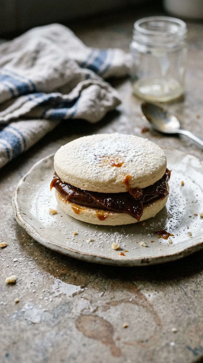 Alfajor Cookies with Dulce de Leche Filling