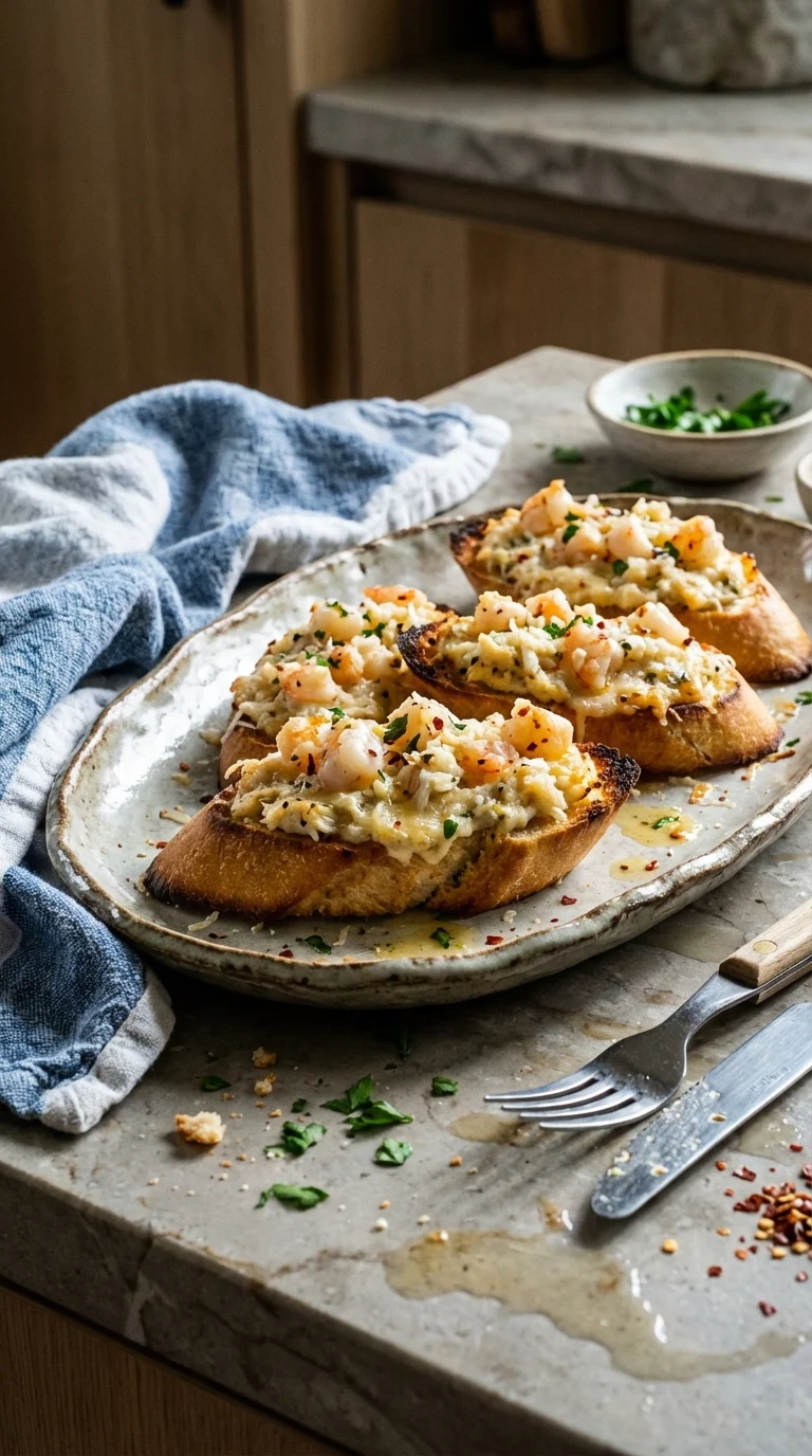 Shrimp and Crab Crostini