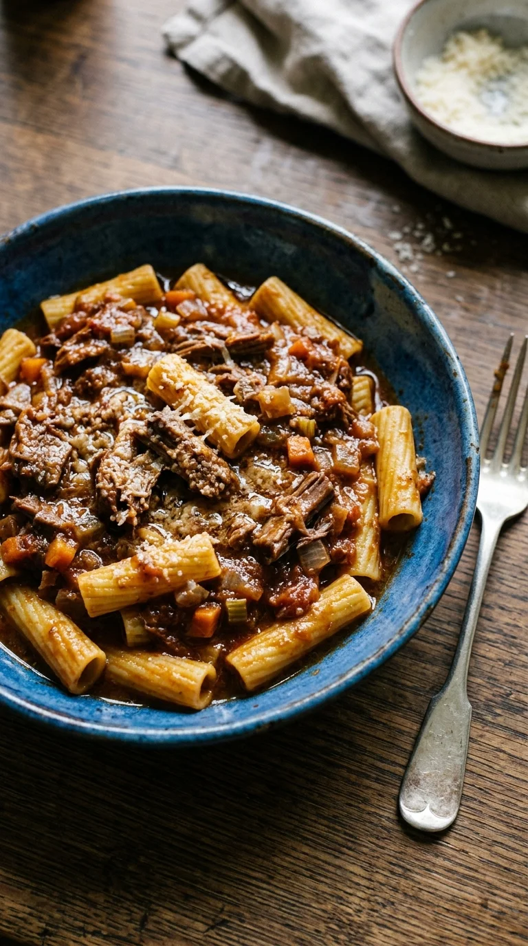 Leftover Pot Roast Turned Ragù