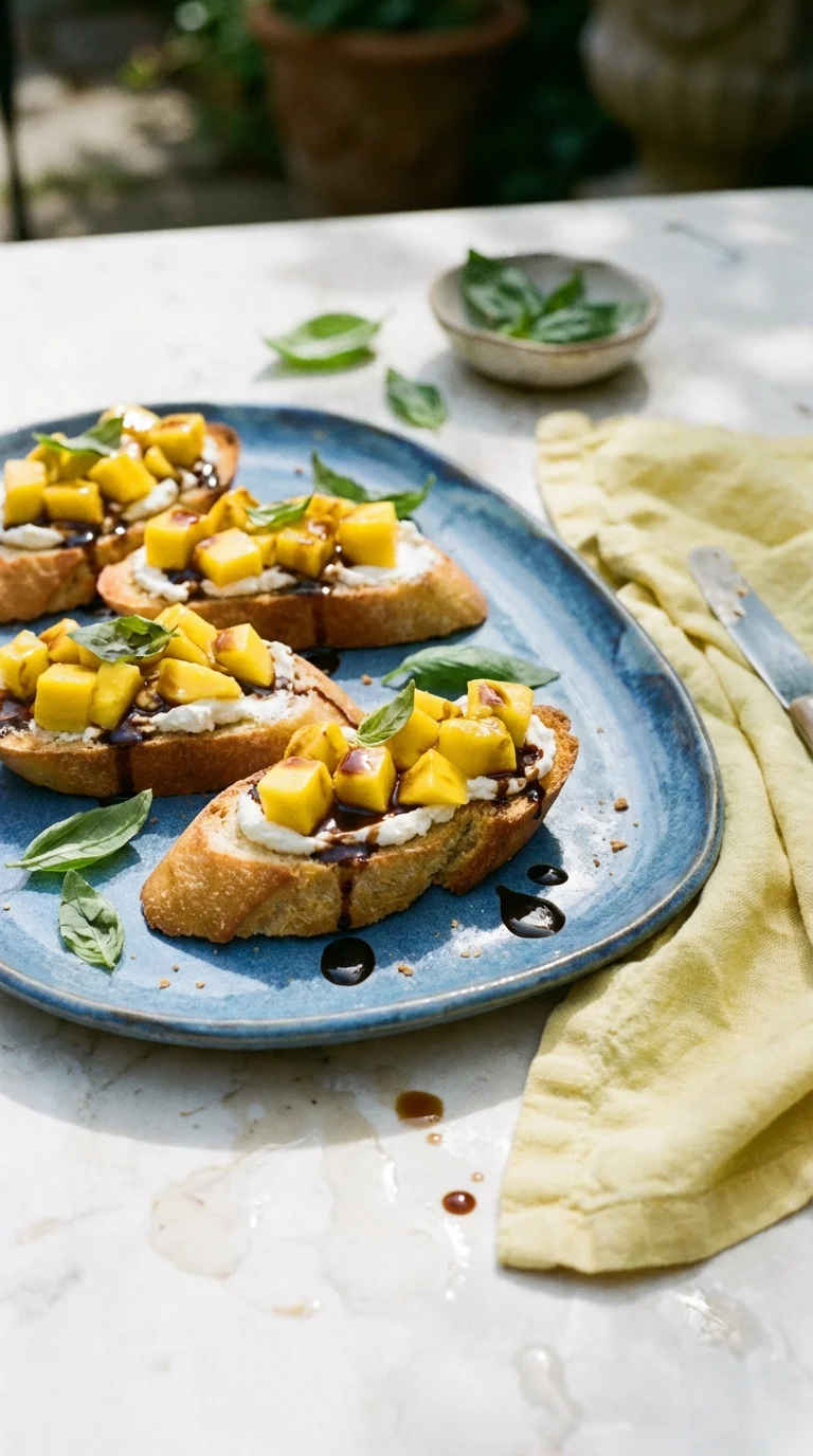 Mango Crostini