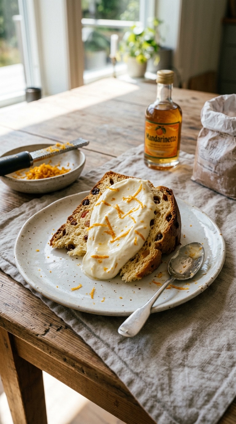 Mascarpone Cream with Liqueur for Italian Panettone