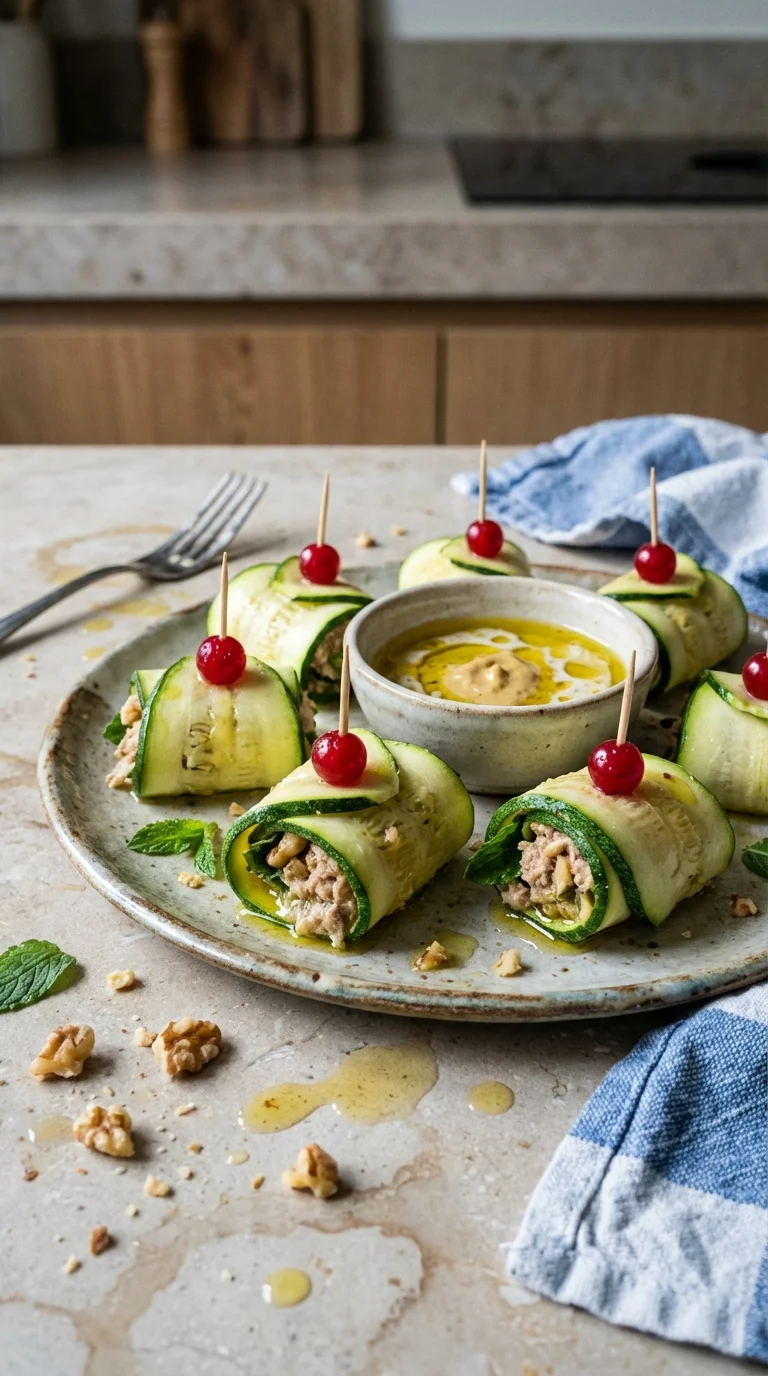 Party Finger Food: Gluten-Free Zucchini Rolls