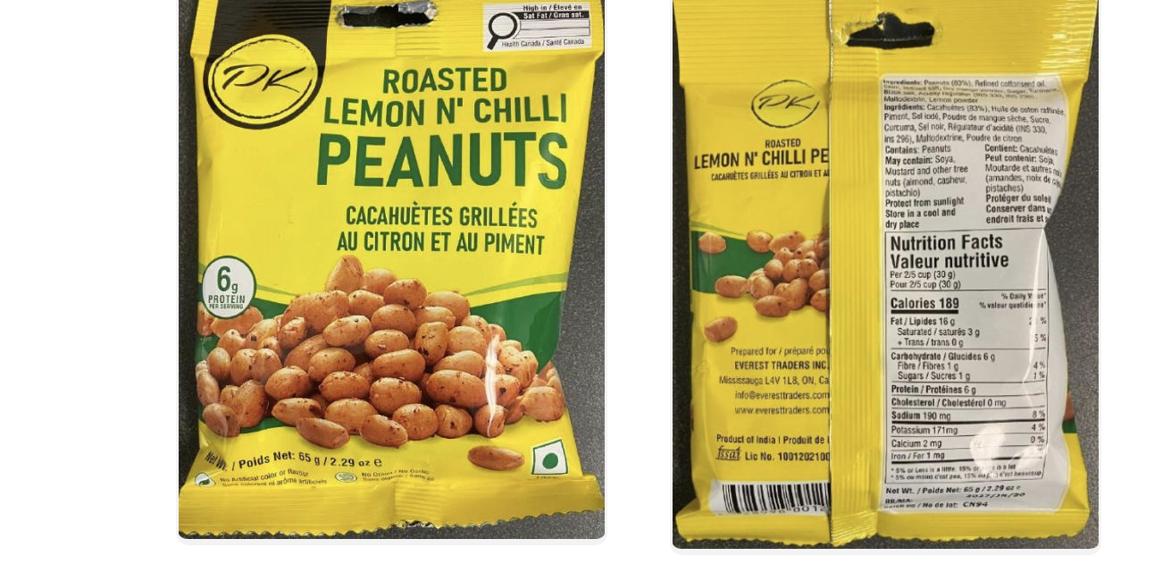 Peanuts recalled because of Salmonella contamination
