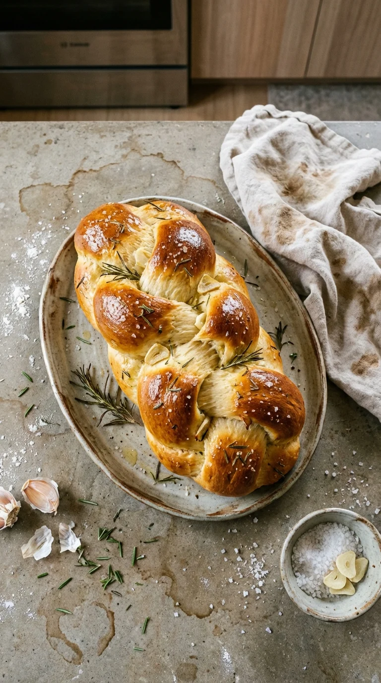 Rosemary Garlic Challah Bread
