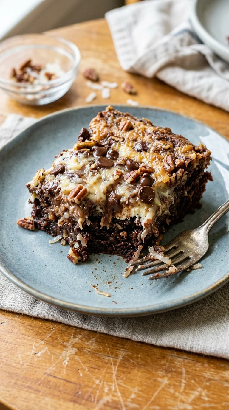 Easy German Chocolate Dump Cake: The Oven-Free Thanksgiving Pick