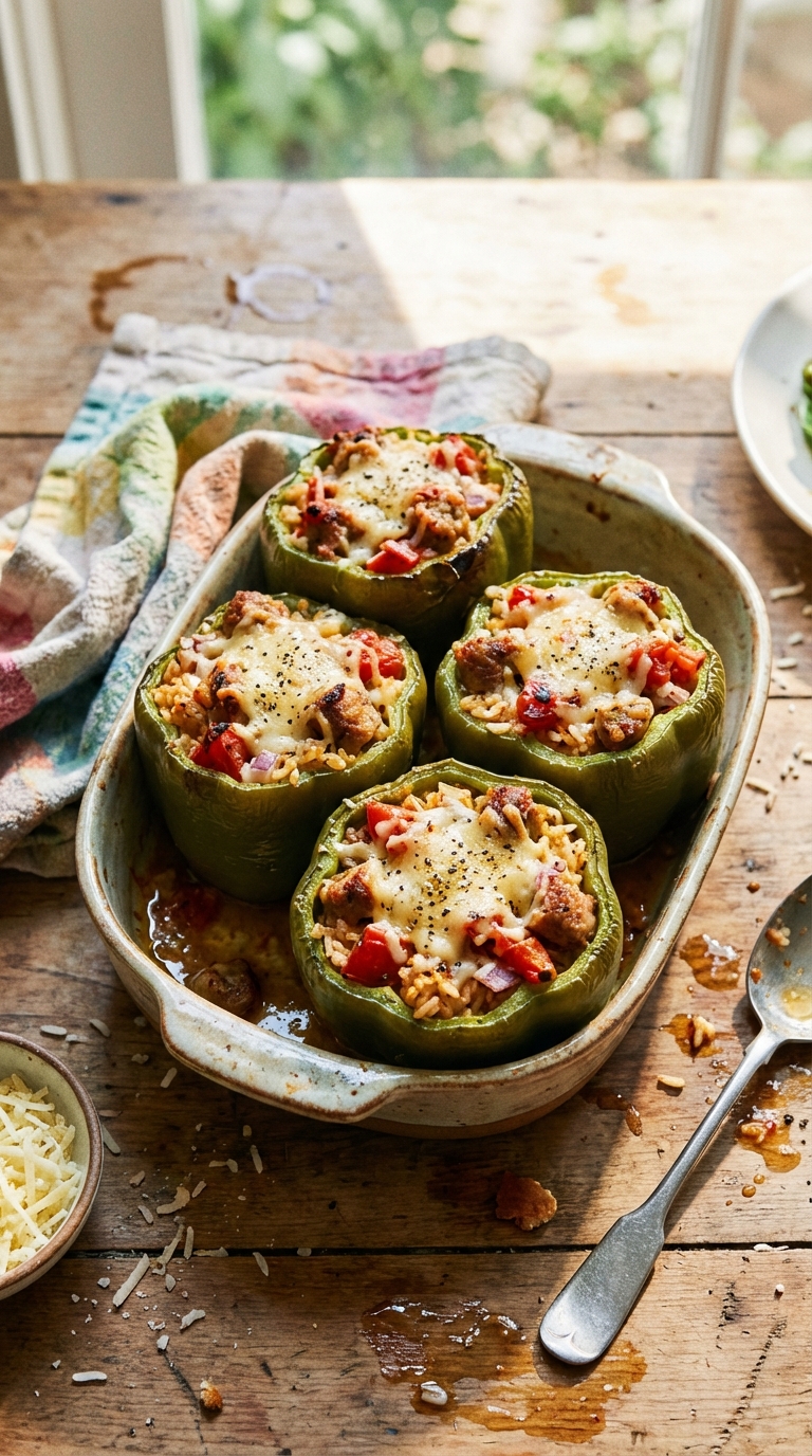 Stuffed Peppers with Jarlsberg and Sausage: A Hearty Holiday Bite